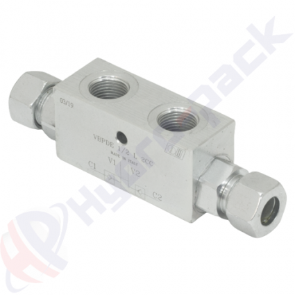 product Doppelt Entsperrbares R&uuml;ckschlagventil, VBPDE 2 CC , 50 L/min, G 1/2" , VBPDE 1/2 L 2 CC V0135 image thumb