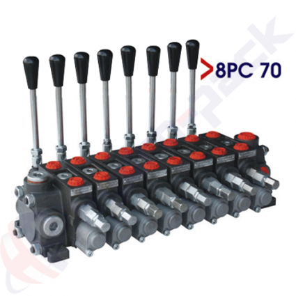 product 70 Liter Sektionales Regelventil, 8PC70 , 8 Spulen , G 1/2" , open center Spule image thumb