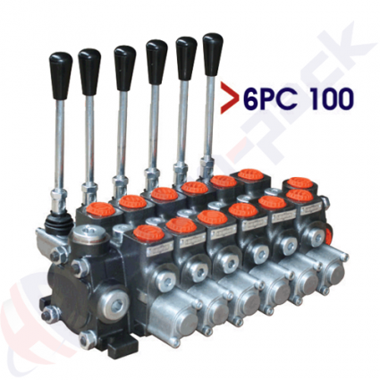 product 100 Liter Sektionales Regelventil, 6PC100 , sechs Spulen , G 3/4" , offene Mittelspule image thumb