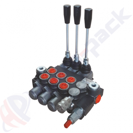 product 40 Liter Monoblock Regelventill, 3PF40 , drei Spulen , G 3/8" , open center Spule , 3PF40 A1A1A1 GKZ1 image thumb