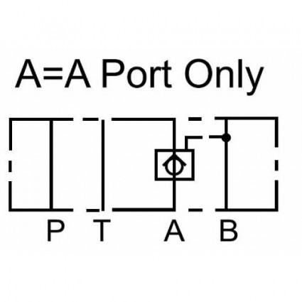 product NG10 (CETOP 5) modular pilot operated check valve, MPC 03 A , 100 L/min, A port image thumb