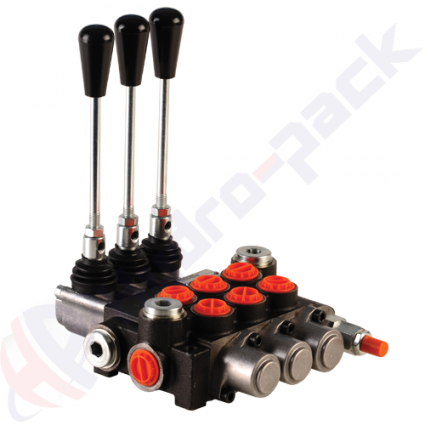 product 40 Liter Monoblock Regelventill, 3P40 , drei Spulen , G 1/2" , open center Spule image thumb