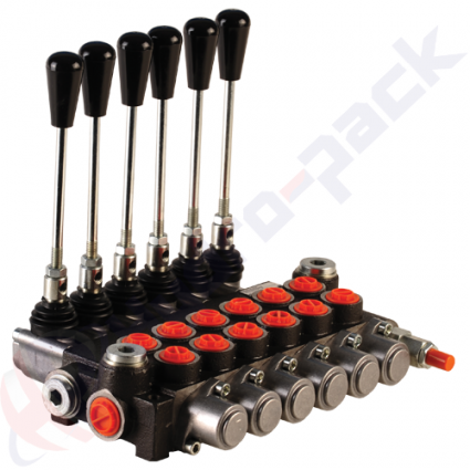 product 40 Liter Monoblock Regelventill, 6P40 , sechs Spulen , G 1/2" , open center Spule image thumb