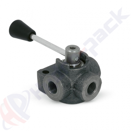 product 3 way hydraulic diverter valve, DF 3 , 90 L/min, G 1/2" , closed center image thumb
